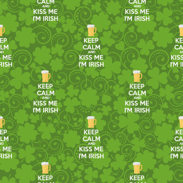 Kiss Me I'm Irish Wrapping Paper Square