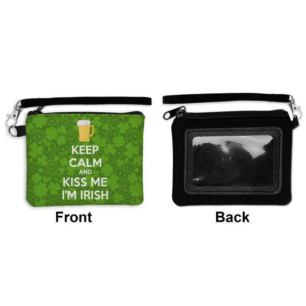 Kiss Me I'm Irish Wristlet ID Cases - Front & Back