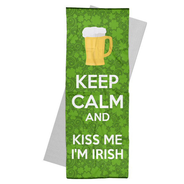 Custom Kiss Me I'm Irish Yoga Mat Towel (Personalized)