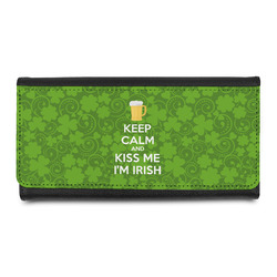 Kiss Me I'm Irish Leatherette Ladies Wallet (Personalized)