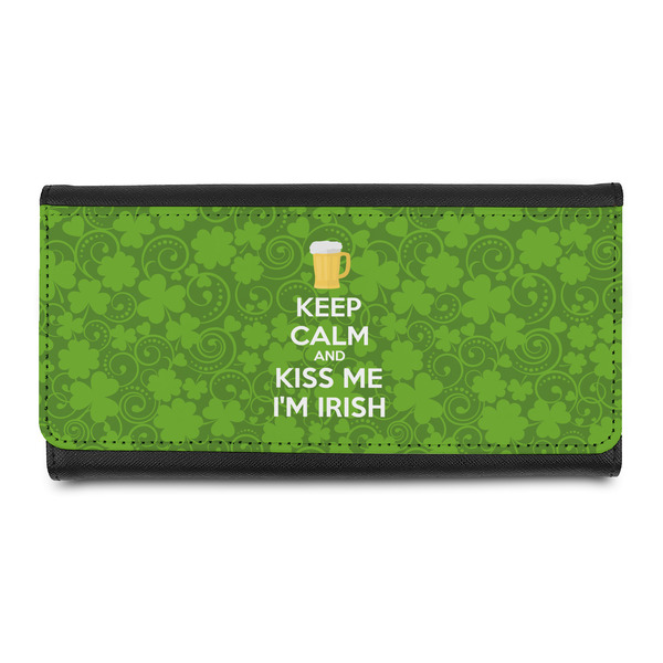 Custom Kiss Me I'm Irish Leatherette Ladies Wallet (Personalized)