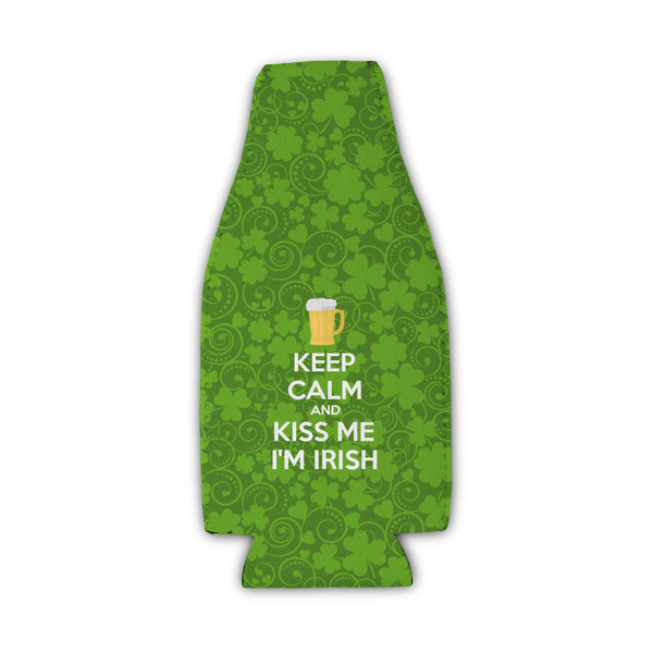 Kiss Me I'm Irish Zipper Bottle Cooler - Set of 4 - FRONT