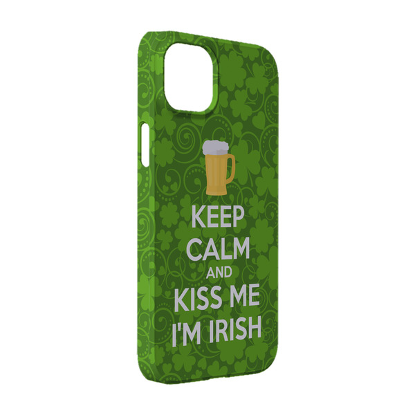 Custom Kiss Me I'm Irish iPhone Case - Plastic - iPhone 14