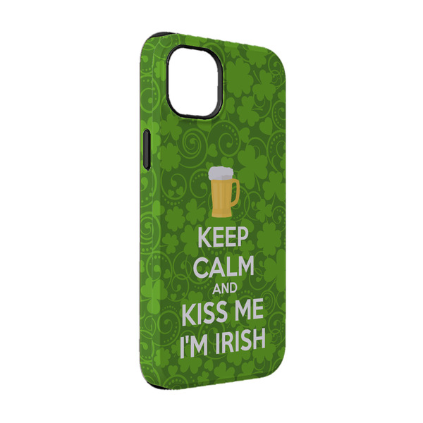 Custom Kiss Me I'm Irish iPhone Case - Rubber Lined - iPhone 14 Pro