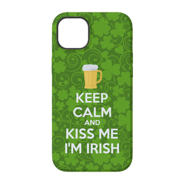 Kiss Me I'm Irish iPhone 14 Tough Case - Back