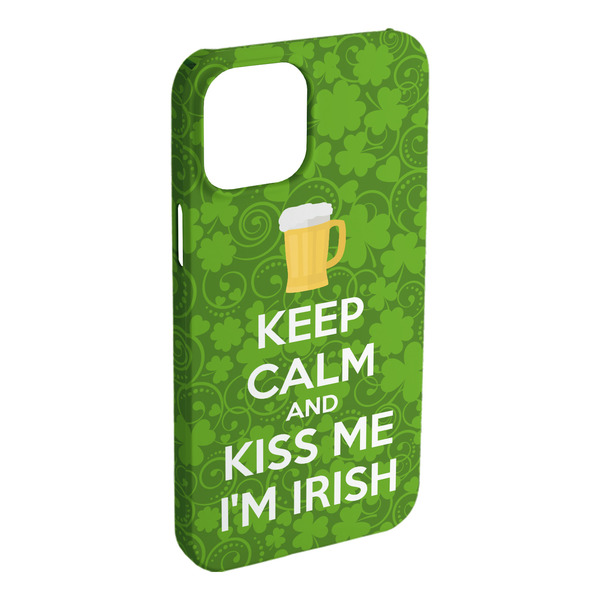 Custom Kiss Me I'm Irish iPhone Case - Plastic - iPhone 15 Plus