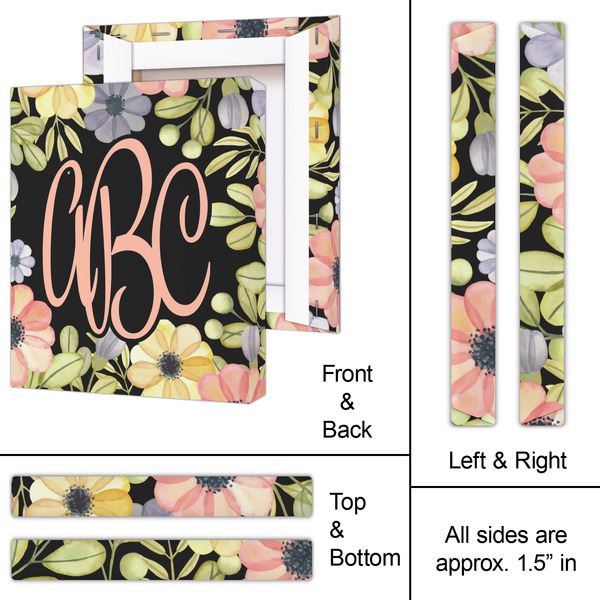 Boho Floral 11x14 - Canvas Print - Approval