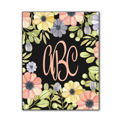 Boho Floral Wood Print - 11x14 (Personalized)