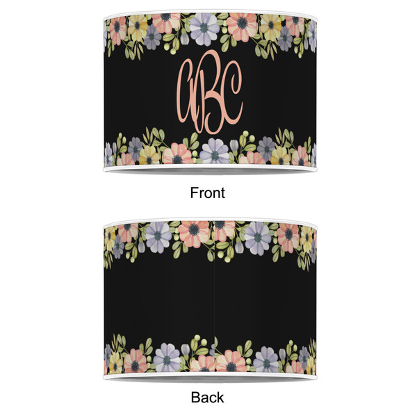 Boho Floral 12" Drum Lampshade - APPROVAL (Poly Film)