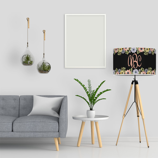 Boho Floral 12" Drum Lampshade - LIFESTYLE