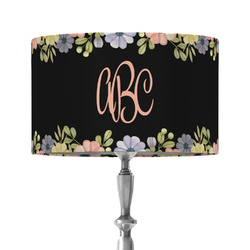 Boho Floral 12" Drum Lamp Shade - Fabric (Personalized)
