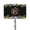 Boho Floral 12" Drum Lampshade - ON STAND (Fabric)