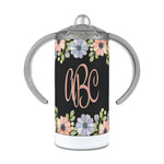 Boho Floral 12 oz Stainless Steel Sippy Cup (Personalized)