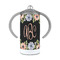 Boho Floral 12 oz Stainless Steel Sippy Cups - FRONT