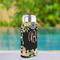 Boho Floral Can Cooler - Tall 12oz - In Context