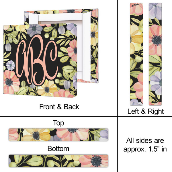 Boho Floral 12x12 - Canvas Print - Approval