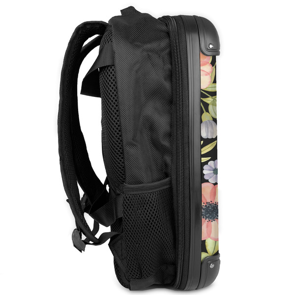 Boho Floral 13" Hard Shell Backpacks - Side View