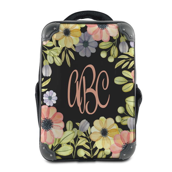 Custom Boho Floral 15" Hard Shell Backpack (Personalized)