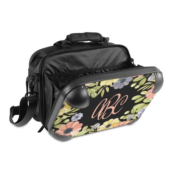 Boho Floral 15" Hard Shell Briefcase - Open