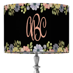 Boho Floral 16" Drum Lamp Shade - Fabric (Personalized)
