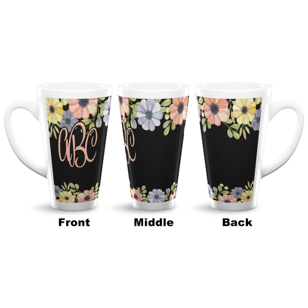 Boho Floral 16 Oz Latte Mug - Approval
