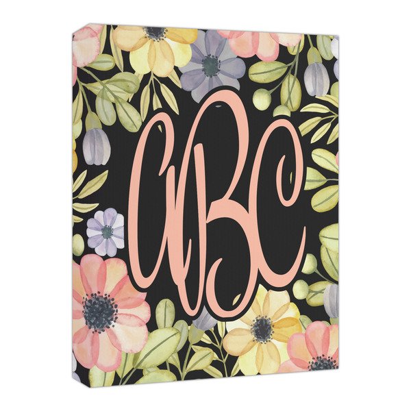 Custom Boho Floral Canvas Print - 16x20 (Personalized)