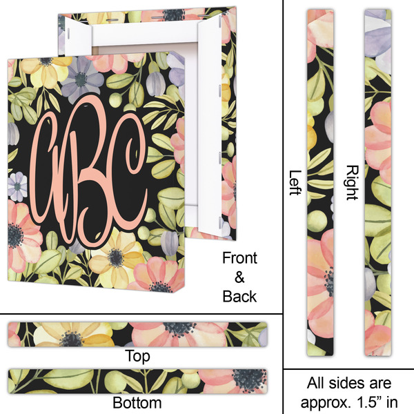 Boho Floral 16x20 - Canvas Print - Approval