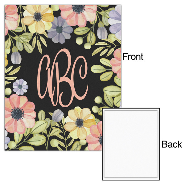 Boho Floral 16x20 - Matte Poster - Front & Back