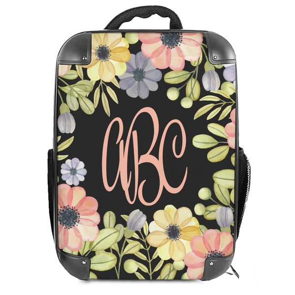 Custom Boho Floral 18" Hard Shell Backpack (Personalized)