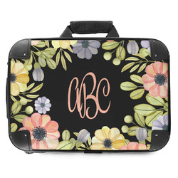 Boho Floral Hard Shell Briefcase - 18" (Personalized)