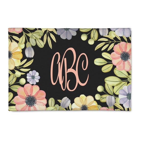 Custom Boho Floral 2' x 3' Indoor Area Rug (Personalized)