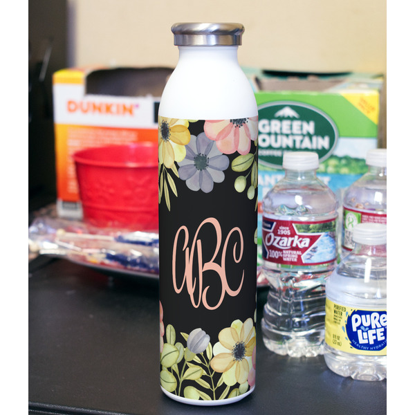 Boho Floral 20oz Water Bottles - Full Print - In Context
