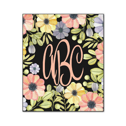 Boho Floral Wood Print - 20x24 (Personalized)