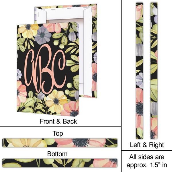 Boho Floral 20x30 - Canvas Print - Approval