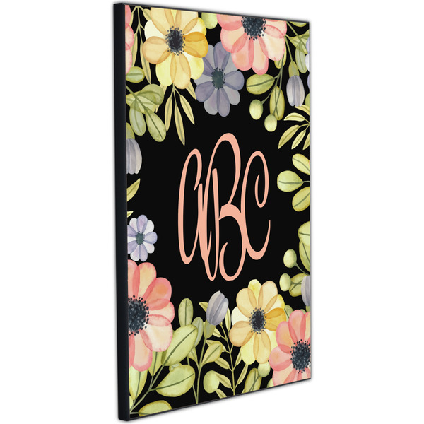 Boho Floral 20x30 Wood Print - Angle View