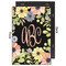 Boho Floral 20x30 Wood Print - Front & Back View