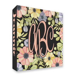 Boho Floral 3 Ring Binder - Full Wrap - 2" (Personalized)