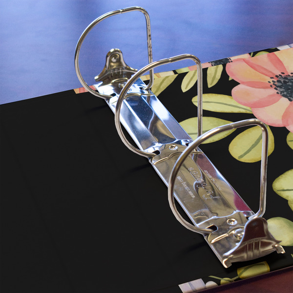 Boho Floral 3 Ring Binders - Full Wrap - 3" - DETAIL