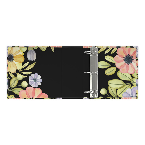 Boho Floral 3 Ring Binders - Full Wrap - 3" - OPEN INSIDE
