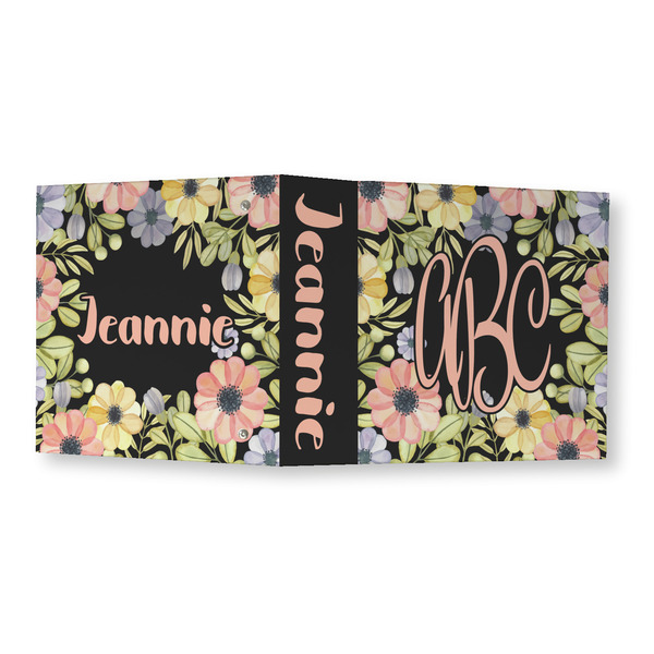 Boho Floral 3 Ring Binders - Full Wrap - 3" - OPEN OUTSIDE