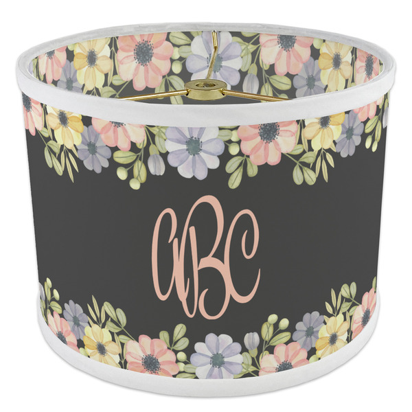 Boho Floral 8" Drum Lampshade - ANGLE Poly-Film