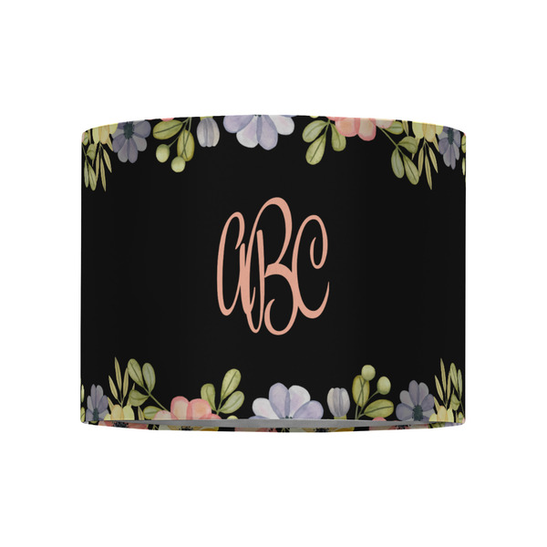 Boho Floral 8" Drum Lampshade - FRONT (Fabric)