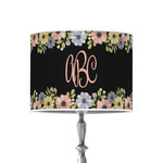 Boho Floral 8" Drum Lamp Shade - Poly-film (Personalized)
