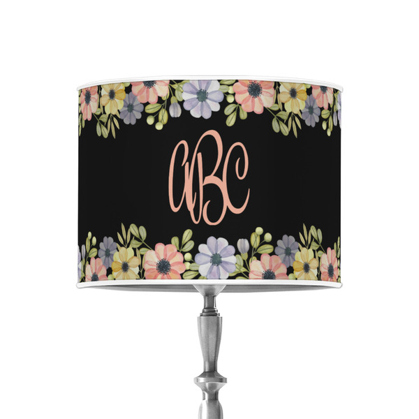 Custom Boho Floral 8" Drum Lamp Shade - Poly-film (Personalized)