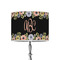 Boho Floral 8" Drum Lampshade - ON STAND (Poly Film)