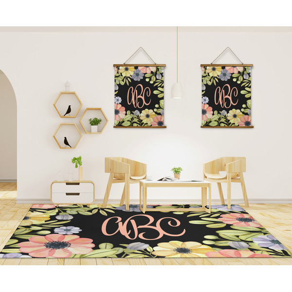 Boho Floral 8'x10' Indoor Area Rugs - IN CONTEXT