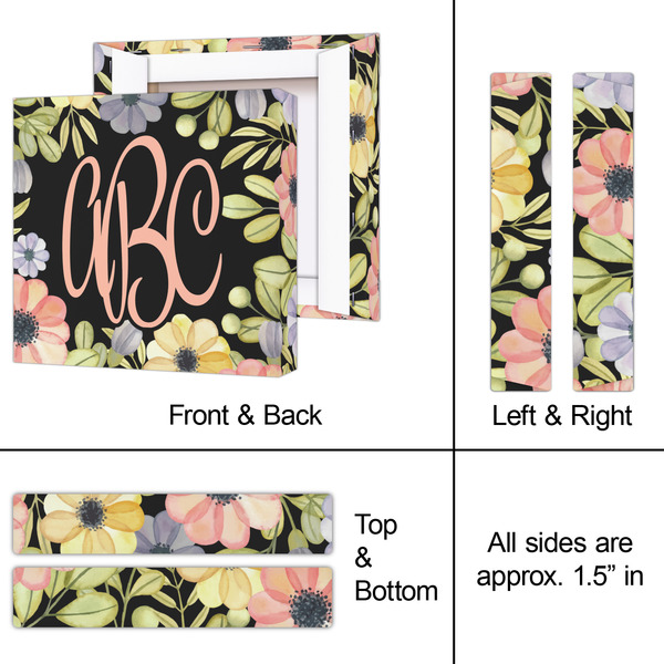 Boho Floral 8x8 - Canvas Print - Approval