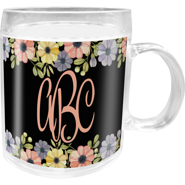 Custom Boho Floral Acrylic Kids Mug (Personalized)