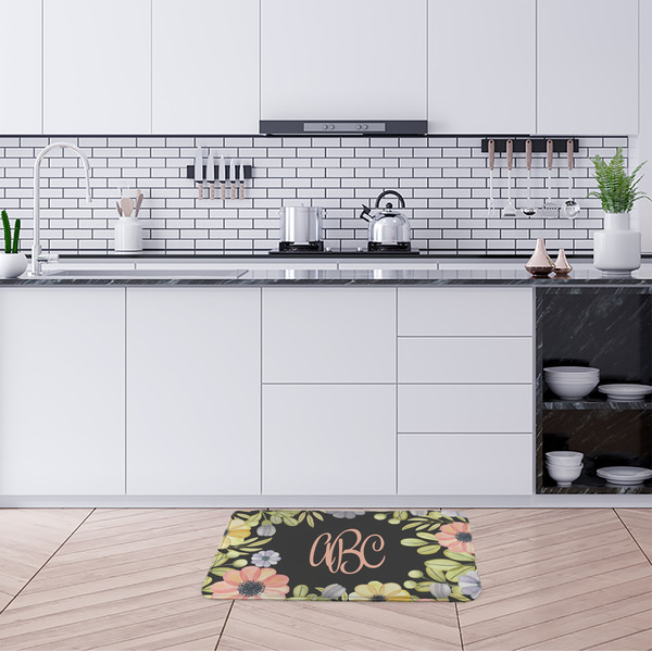 Boho Floral Anti-Fatigue Kitchen Mats - LIFESTYLE