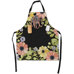 Boho Floral Apron With Pockets w/ Monogram